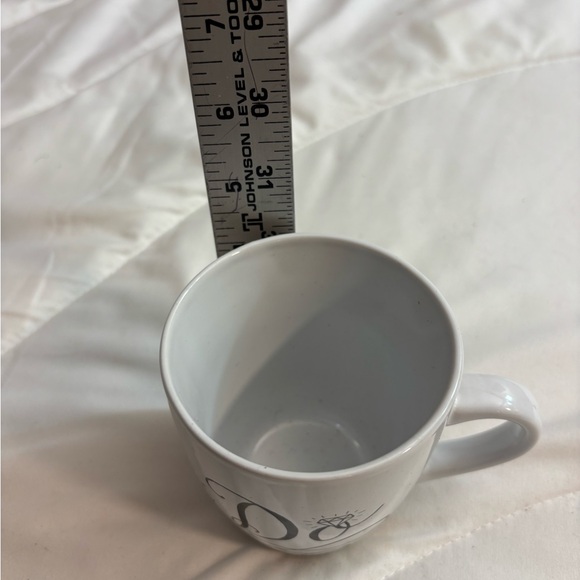 White 'I Do' Mug I Do glass wedding coffee mug white with black writing - Picture 3 of 5